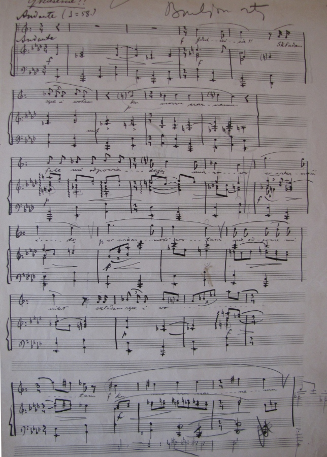 Gdzieżeście?! na sopran i fortepian do słów własnych (1932)