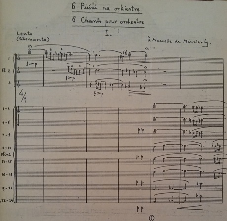 Sześć pieśni na orkiestrę (1978)