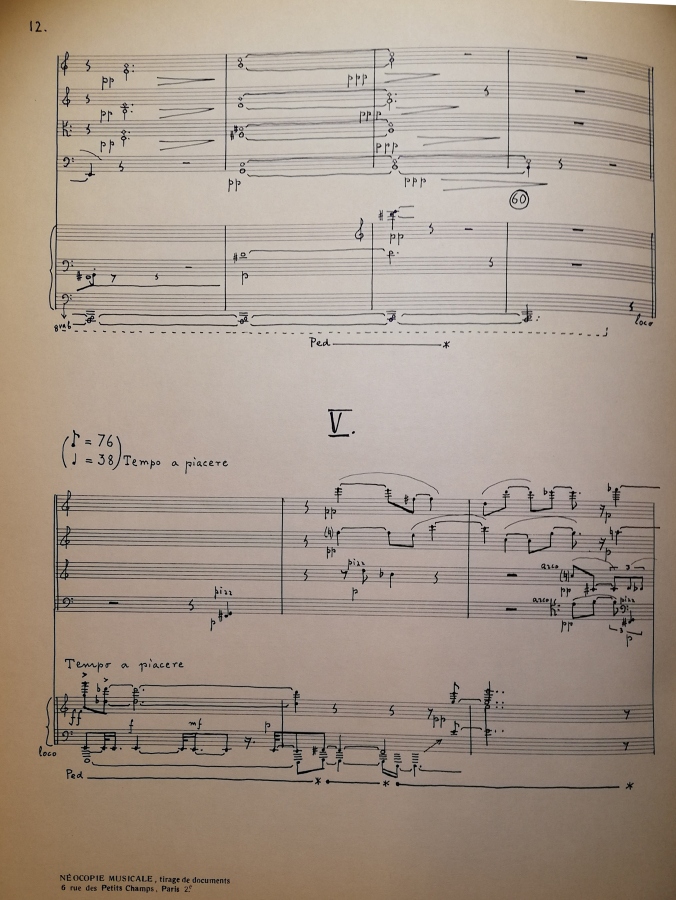 Pięć preludiów na kwartet smyczkowy i fortepian (1966–1967)