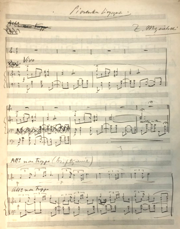 Lyrical Song for violin and piano (1953)